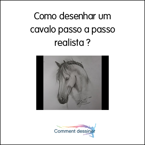 Como desenhar um cavalo passo a passo realista